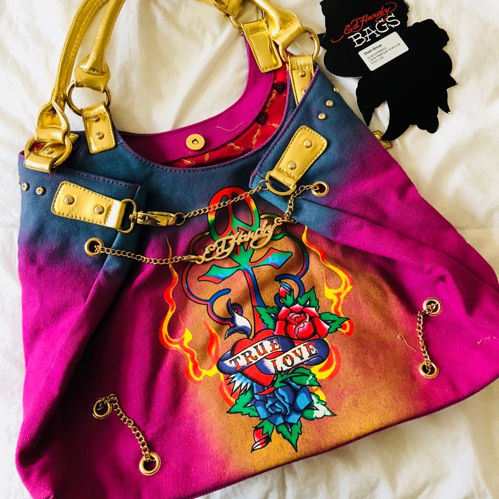 Authentic Ed Hardy Purse-Brand New